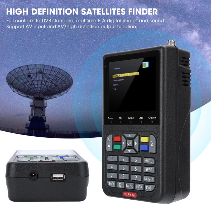 High Definition Satellites Star Finder Identifier Equipment Accessory DVBs s2