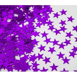 SHATCHI 14 Gram Purple Stars Table Scatter Confetti Birthday Wedding Anniversary Christmas Festive Party Decorations, (SHATCHI - 178)