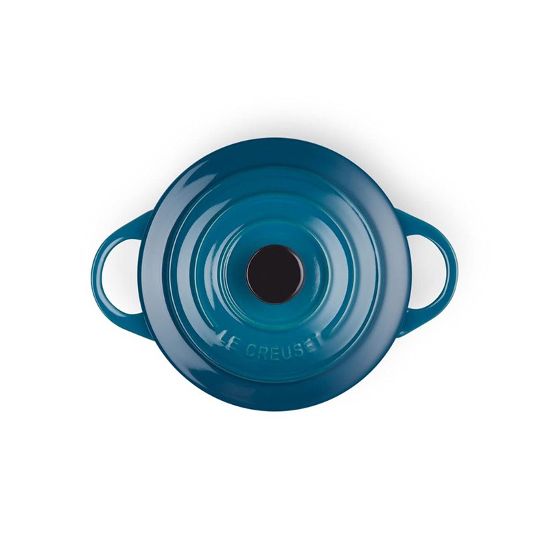 Le Creuset Stoneware Petite Round Casserole, 0.25 L, Deep Teal,