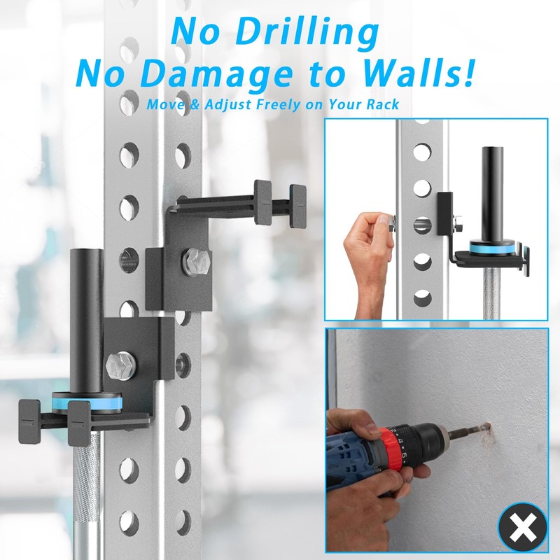 J Bryant Barbell Holder for 3x3" & 2x3" Power Racks