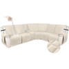 HDCAXKJ 100% Waterproof Velvet Recliner Sectional Couch Covers L Shaped