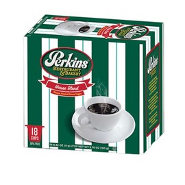 Perkins Restaurant & Bakery Coffee Single Serve Cups (For Keurig) - 18 Count (House Blend)