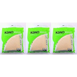 [Set of 3] Show You Kono ko-no Unbleached Try Express Dripper Filter Paper (1 – 2 Players) With 100 Sheets, MD – 25 Brown