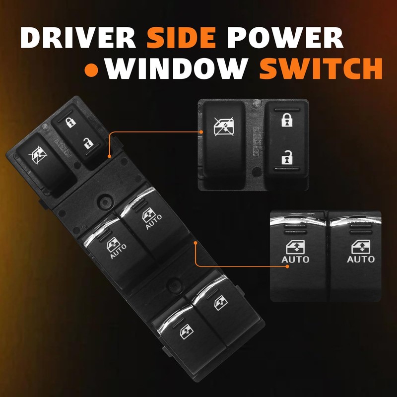 83071SG073 Front Left Door Power Window Switch Driver Side for