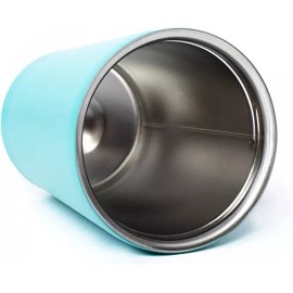 bioGo Stainless Steel BPA-Free Reusable Coffee Cup 350ml - Sky Blue