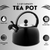 Venoly 2.5 Liter Whistling Tea Kettle - Modern Stainless Steel