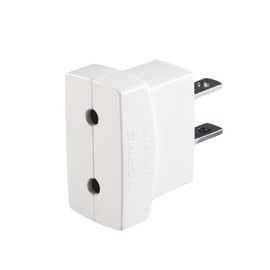 POLY POOL - PP0435Q Intelligenter und kompakter Reiseadapter Europe To USA - Reiseadapter mit amerikanischem Stecker 10A und italienischer Buchse 10A 2P+E