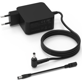 45 W Laptop Charging Cable Power Supply for Asus Zenbook UX303U UX305 UX305C UX305F UX410U UX430 UX430U UX301L Vivobook 14 15 17 X553S X540L X556U E410M E406 M M M E203M 19 V Notebook Charger 4.0 x