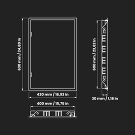 Repa Market 16 x 24 Inch Access Panel for Drywall – White Galvanized Steel Wall Hole Cover/Door Panel/Cover Plates with Latch – Heavy-Duty Service Hatch for Plumbing, Electrical, HVAC Access Door