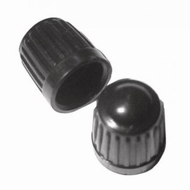 Valve Caps Black Plastic Dust Caps for Schrader Valve pack of 4