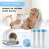Self-Cleaning Litter Box, Drawstring Litter Box Liners, 60 Count Waste