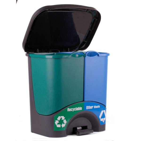 Mintra Home Trash Bins - 17.5inW x 17.5inH x 13inD