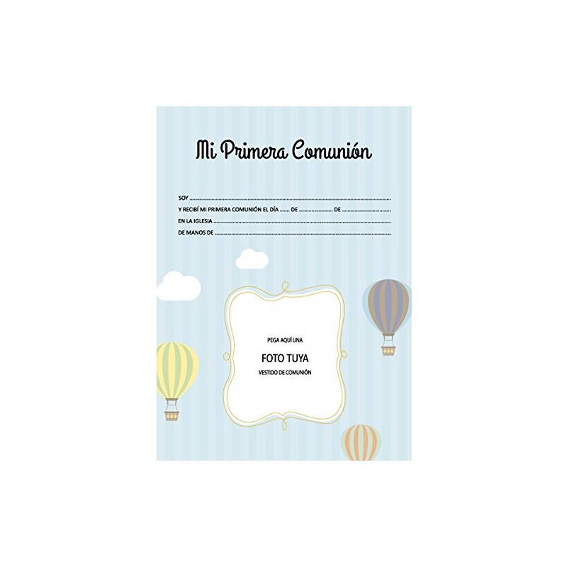 My First Communion Boy’s Photo Album and Scrapbook [Spanish Language]
