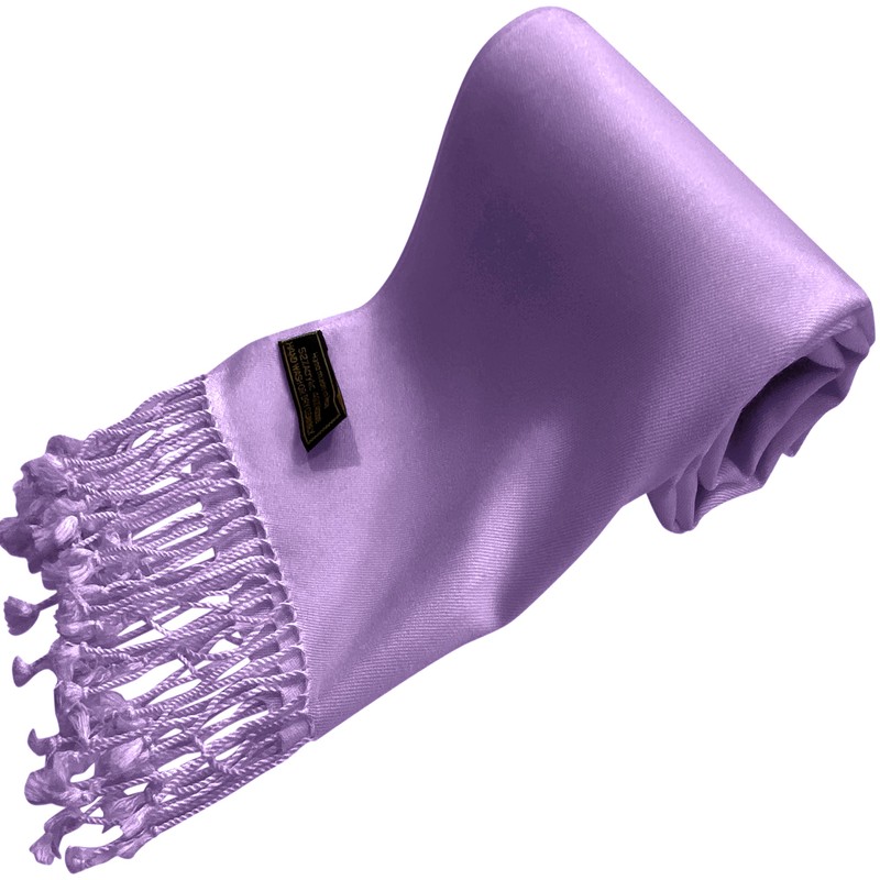 Light Purple Lilac Men's Nepalese Solid Colour Fashion Scarf Scarves