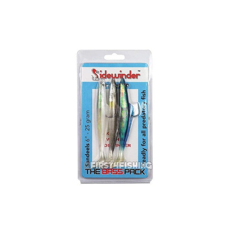 Sidewinder Sandeel Lures Pearl 8" Fishing Lure