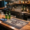 Lotoo Bar Mats for Countertop, Rustic Kitchen Accessories Roll Up
