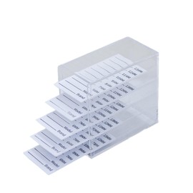 Harilla 5 Layers Wimpernspeicherbox Wimpernanzeige Organizer Staubdichtes falsches Wimpernpalette für lange, kurze, mittlere Wimpern, Weiß