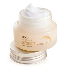 The Face Shop Rice Ceramide - Crema Hidratante Coreana | Ceramidas de Arroz Nutrición Profunda | Fortalece y Repara la Barrera de la Piel | Mejora Ela