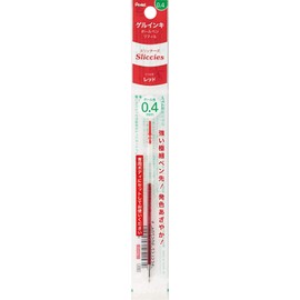 Pentel XBGRN4B Ballpoint Pen Refill, Slitches Refill, 0.4, Red