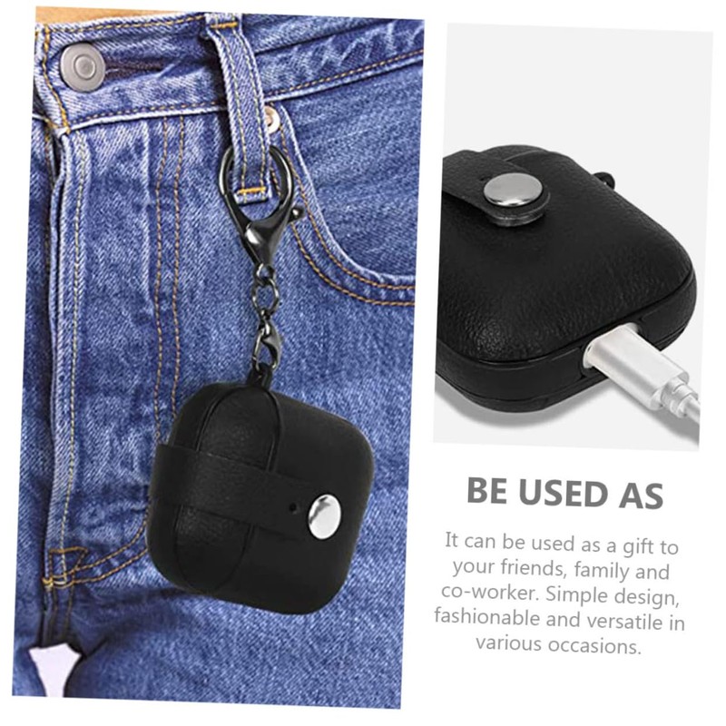 TEHAUX Wireless Earphone Case PU Earphone Protector Compatible with Airpods