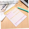 LALAFINA Meal Planner Household Budget Ledger Reusable Notebook for Diet