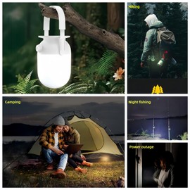 Camping Lights Rechargeable Outdoor Portable LED Camping Lanterns,for Hurricane,Power outages, Hiking, Night Fishing,Water-Resistant Emergency Light,Ambient Lighting,Bright Camping Lantern