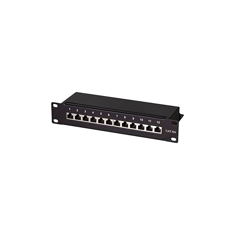 LogiLink Professional Patch Panel Cat 6 A 500 MHz, Black
