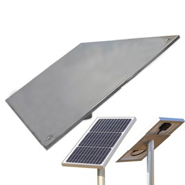KAUSMEDIA 20 W Solar Panel Aluminum Stand, Single Tube, Inserted Type, 35° Angle, Solar Panel Stand, Fixing Stand, DIY Self-acting Parts