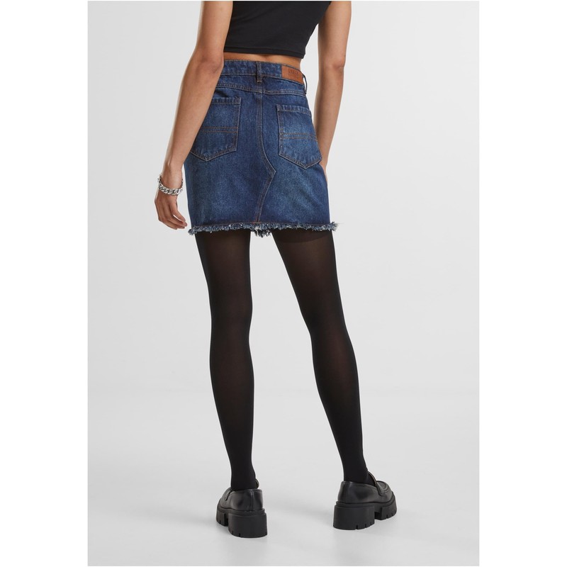 Urban Classics Women's Skirt, New Dark Blue Washed