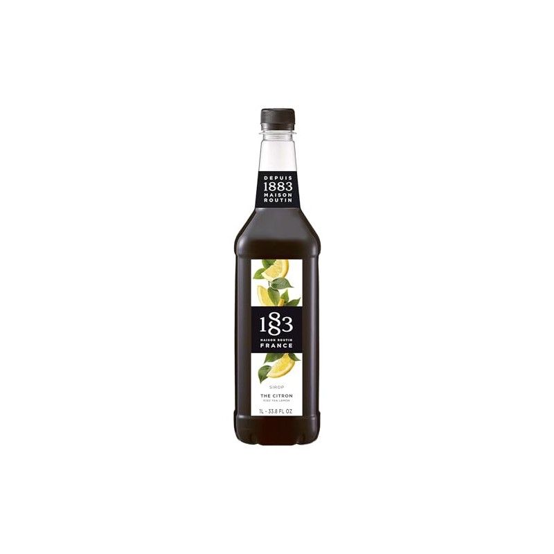 1883 Iced Tea Lemon Syrup for Drinks, Made in France,