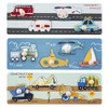 Mud Pie Children's Transportation Knob Puzzle, Emergency Vehicles
