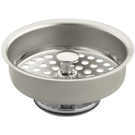 KOHLER 8803-SN Basket Strainer, Vibrant Polished Nickel