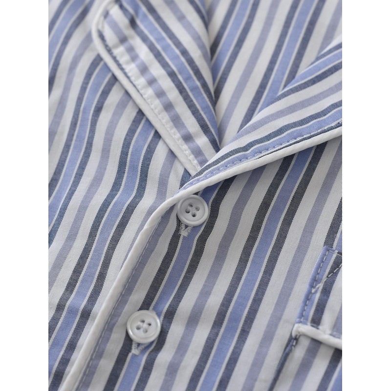 Latuza Men's Cotton Nightshirt Short Sleeve Nightgown with Pockets XXL