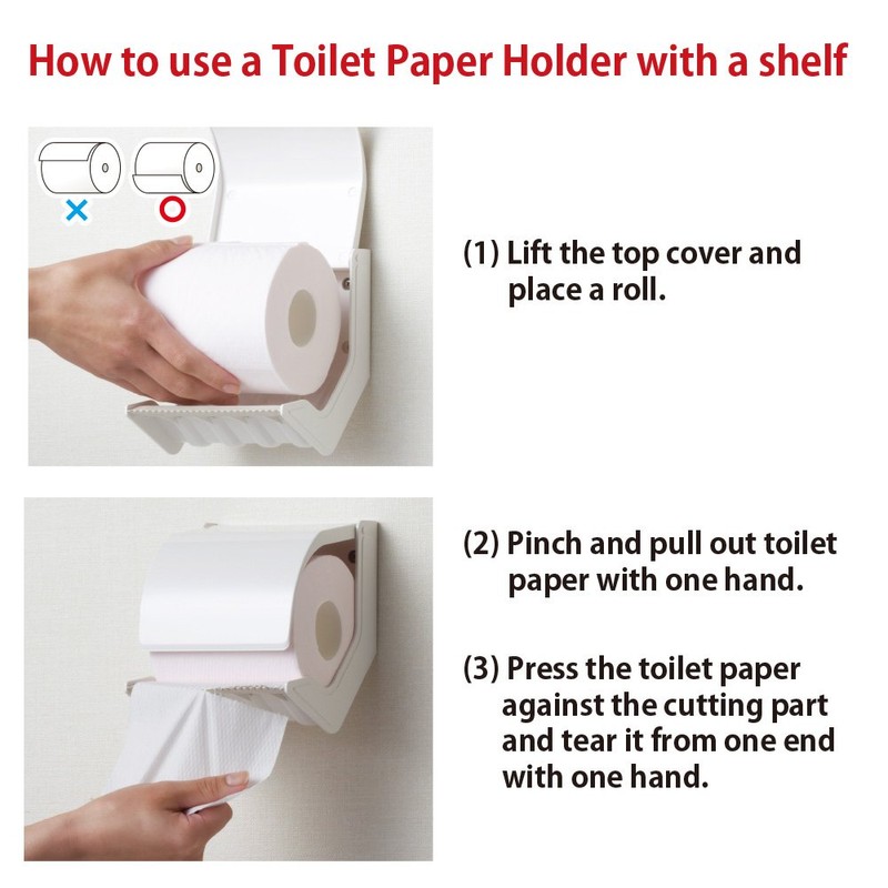 シマブン ペーパーホルダー おくだけ スタンダードタイプ PR-1-S オフホワイト
