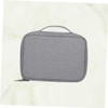 KICHOUSE Travel Electronics Organizer Bag Durable Single Layer Grey Case