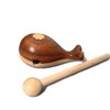 Woodfish Wooden Buddhist Altar Ebony and Maple Wooden Fish Mini