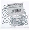 Merriway BH00102 (30 Pcs) Screw-In Eyes, Bright Zinc Plated Steel