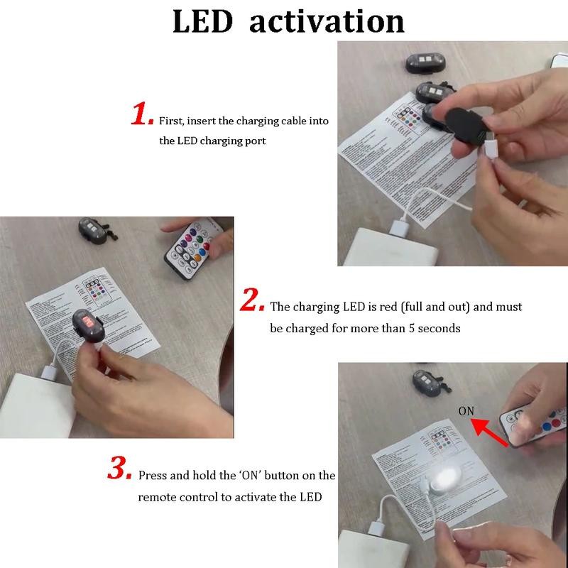 RGB Led Aircraft Strobe lights Motorcycle Lights LED Flash Position