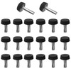 Leliafleury M4*20 Knurled Thumb Screws 30Pcs Knurled Clamping Knobs Male
