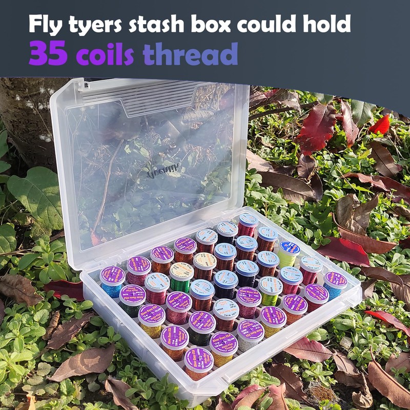 Aventik Fly Tyers Spool/Stash Box: Essential Gear for Anglers Compact