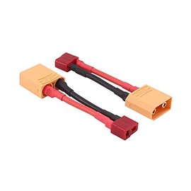 OliRC 2pcs Male XT90 to Female Deans T Plug Connector Adapter with 14awg 2in Cable(C100-2)