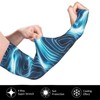YCKNJYSG Gardening Arm Sleeves, Wave Blue Sleeve Covers for Women,