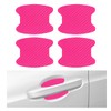 JUSTTOP 4 PCS Car Door Handle Protector Sticker, Carbon Fiber