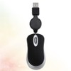 Mikikit Wired Mouse Optical Retractable USB Mouse Laptop Mouse Wire