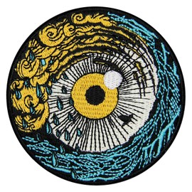 Zegin The Storm from The Sea Patch Embroidered Applique Badge Iron On Sew On Emblem