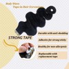 Nature Black Body Wave Tape in Hair Extensions for Women