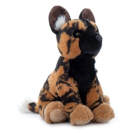 The Petting Zoo Animal de peluche de perro salvaje africano, regalos para niños, animales del zoológico salvaje de Onez, perro salvaje africano de peluche de 30,48 cm