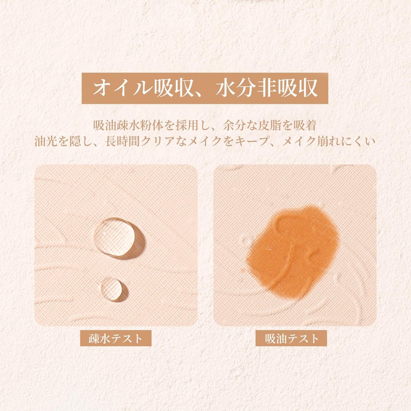 XIXI BOX ミニフェイスパウダー パウダーファンデーション テカリ防止 ナチュラルカバー さらさら仕上げ ポーチにすっぽり 携帯便利# 3ホワイトMINI