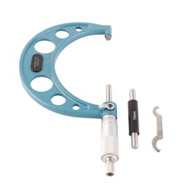 MUNEFE Stainless Steel Micrometer, Outside Micrometer Micrometer Measurin Tool, Hih Auracy Thickness Micrometer Set for Measurin Measurements(7-100mm)