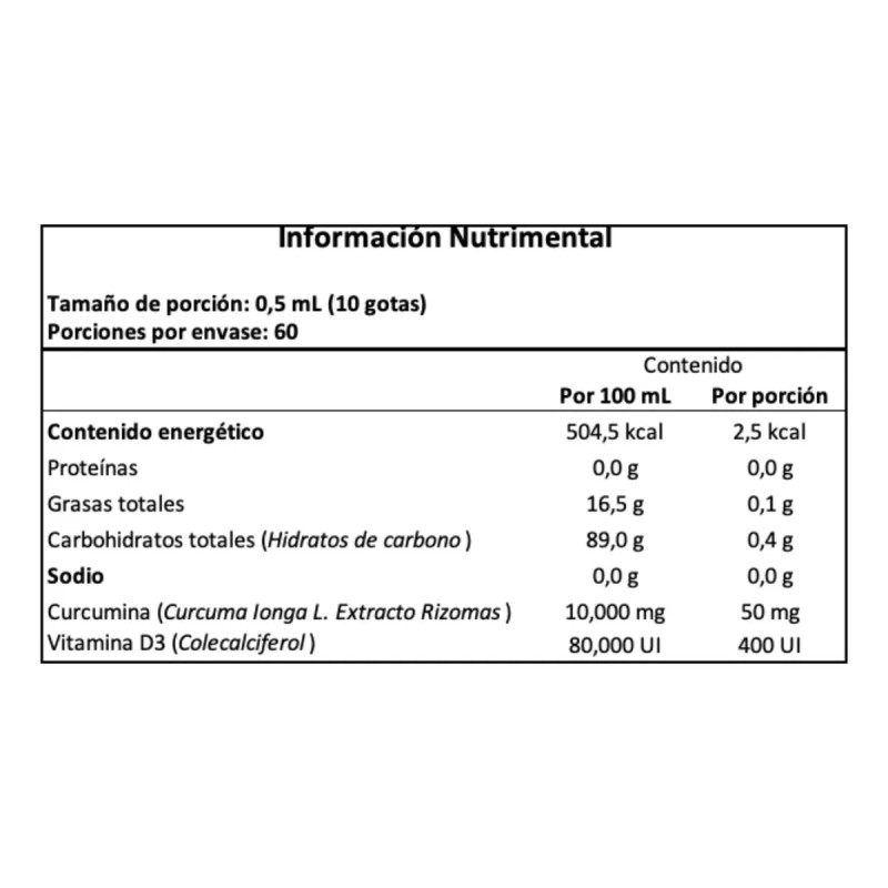 Libera Curcumina + Vitamina D3, Nanotecnología, Suplemento Sabor Sin Sabor